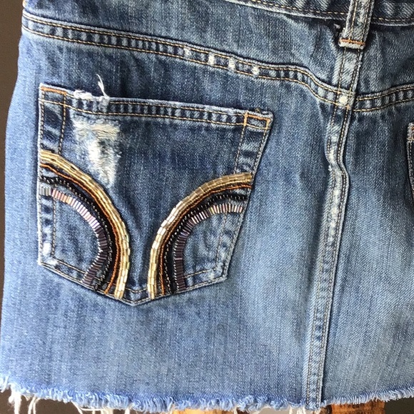 Beaded Jean Skirt - Picture 3 of 4